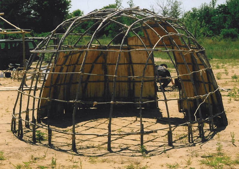 wigwam-frame greenhouse